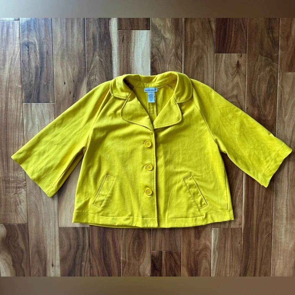 Jessica London Yellow Spring Coat Size 16